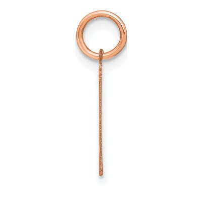 14K Rose Gold Letter T Pendant – view 2