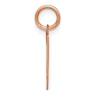 14K Rose Gold Letter V Pendant – view 2