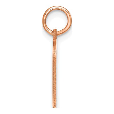 Rose Gold-Plated Sterling Silver Letter A Pendant – view 2