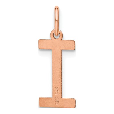 Rose Gold-Plated Sterling Silver Initial I Pendant – view 3