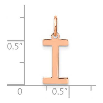 Rose Gold-Plated Sterling Silver Initial I Pendant – view 4