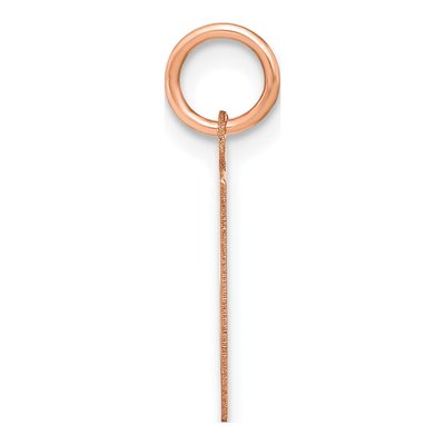 Rose Gold-Plated Sterling Silver Letter K Pendant – view 2