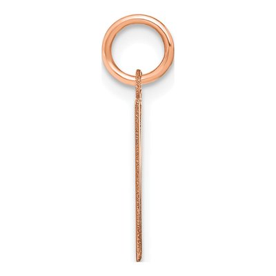 Rose Gold-Plated Sterling Silver Letter M Pendant – view 2