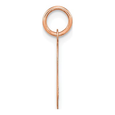 Rose Gold-Plated Sterling Silver Letter O Pendant – view 2