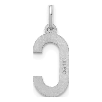 Sterling Silver Letter C Pendant – view 4