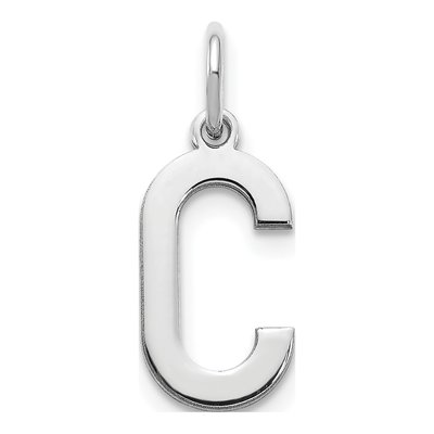 Sterling Silver Letter C Pendant