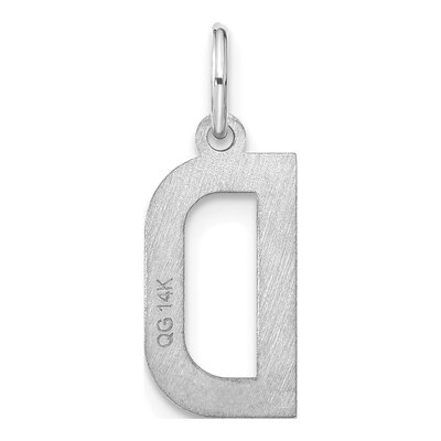 Sterling Silver Letter D Pendant – view 4