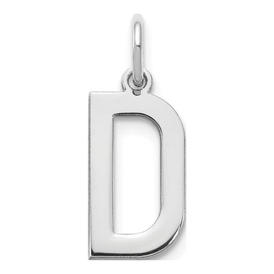 Sterling Silver Letter D Pendant
