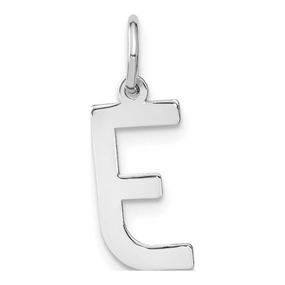 Sterling Silver Letter E Pendant