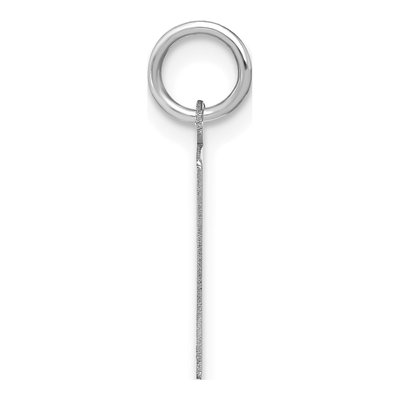 Sterling Silver Letter F Pendant – view 2