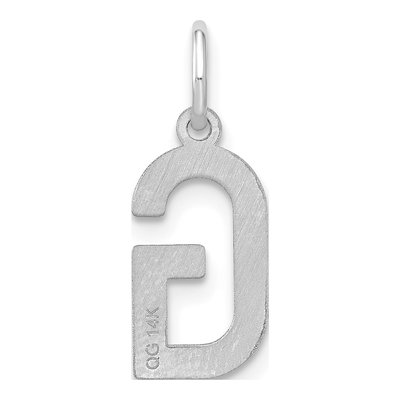 Sterling Silver Letter G Pendant – view 3