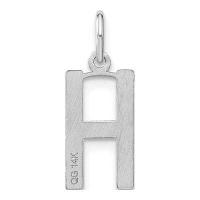 Sterling Silver Letter H Pendant – view 3
