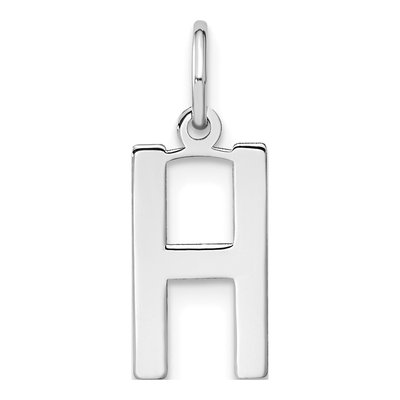 Sterling Silver Letter H Pendant
