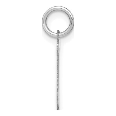 Sterling Silver Letter J Pendant – view 2