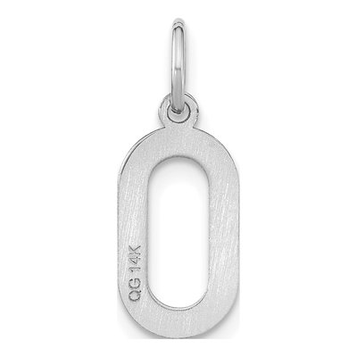 Sterling Silver Letter O Pendant – view 3