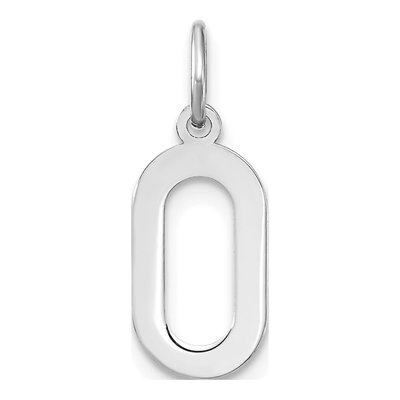 Sterling Silver Letter O Pendant