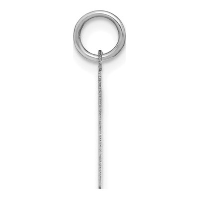 Sterling Silver Letter R Pendant – view 2