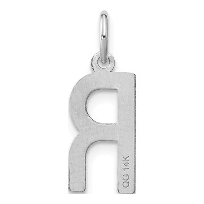 Sterling Silver Letter R Pendant – view 3