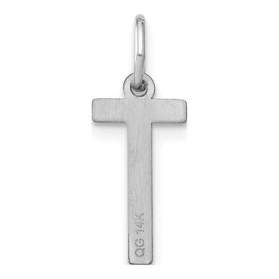 Sterling Silver Letter T Pendant – view 3