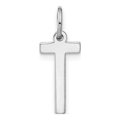 Sterling Silver Letter T Pendant