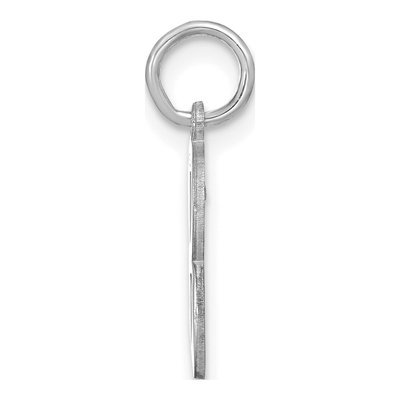 14K White Gold Letter B Pendant – view 2