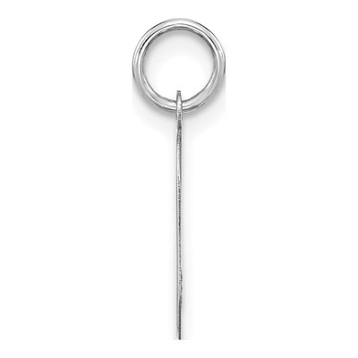 14K White Gold Letter O Pendant – view 2