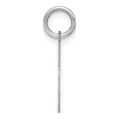 14K White Gold Letter S Pendant – view 2
