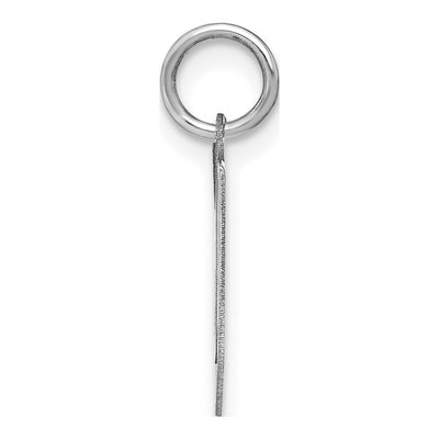 14K White Gold Letter V Pendant – view 2