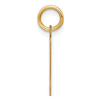 14K Yellow Gold Letter F Pendant – view 2
