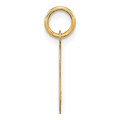 14K Yellow Gold Letter O Pendant – view 3