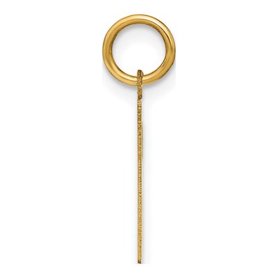 14K Yellow Gold Letter R Pendant – view 2