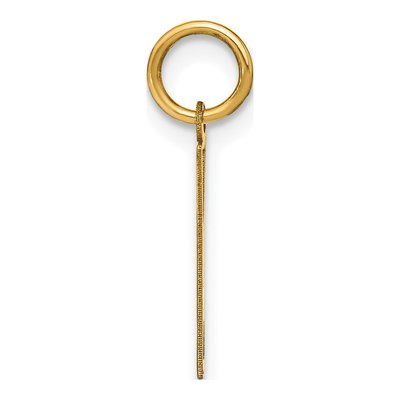 14K Yellow Gold Letter W Pendant – view 2