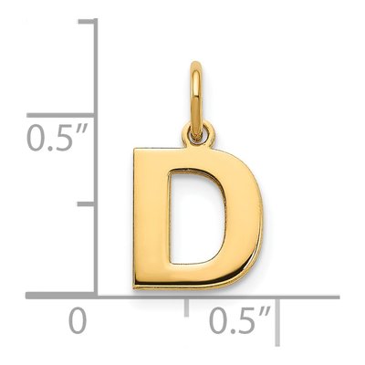 Gold-Plated Sterling Silver Letter D Pendant – view 4