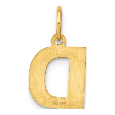 Gold-Plated Sterling Silver Letter D Pendant – view 5