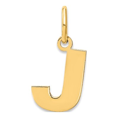 Gold-Plated Sterling Silver Letter J Pendant