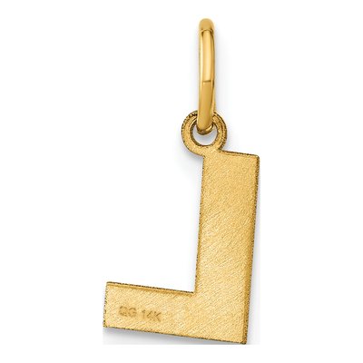 Gold-Plated Sterling Silver Letter L Pendant – view 4