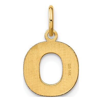Gold-Plated Sterling Silver Letter O Pendant – view 4
