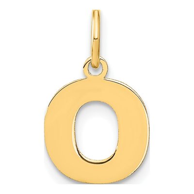 Gold-Plated Sterling Silver Letter O Pendant