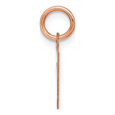 14K Rose Gold Letter F Pendant – view 2
