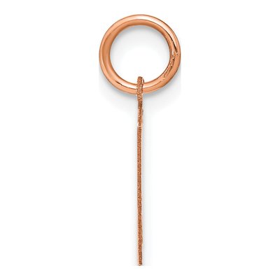 14K Rose Gold Letter H Pendant – view 2