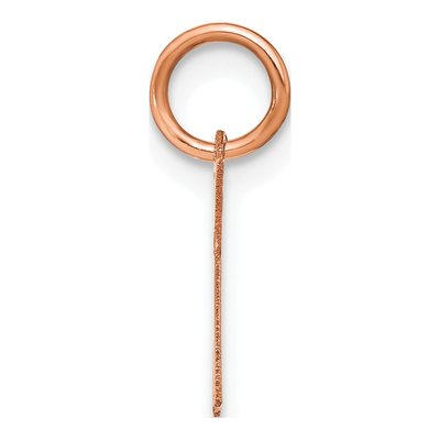 14K Rose Gold Letter K Pendant – view 2