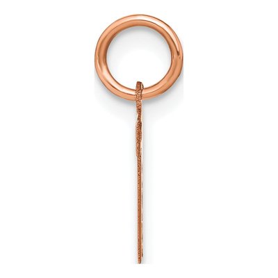 14K Rose Gold Letter T Pendant – view 2