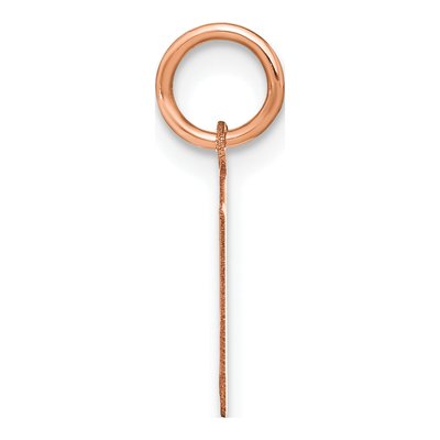 14K Rose Gold Letter V Pendant – view 2