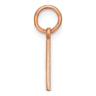 Rose Gold-Plated Sterling Silver Letter A Pendant – view 2