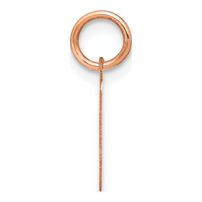 Rose Gold-Plated Sterling Silver Letter E Pendant – view 2