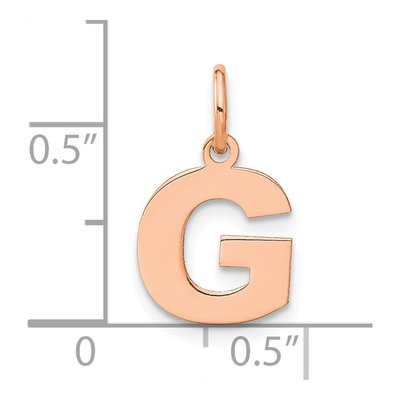 Rose Gold-Plated Sterling Silver Letter G Pendant – view 4