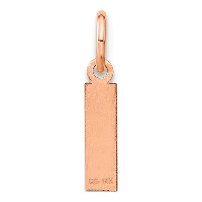 Rose Gold-Plated Sterling Silver Initial I Pendant – view 3