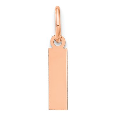 Rose Gold-Plated Sterling Silver Initial I Pendant