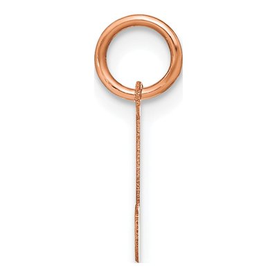 Rose Gold-Plated Sterling Silver Letter J Pendant – view 2