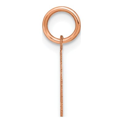Rose Gold-Plated Sterling Silver Letter L Pendant – view 2